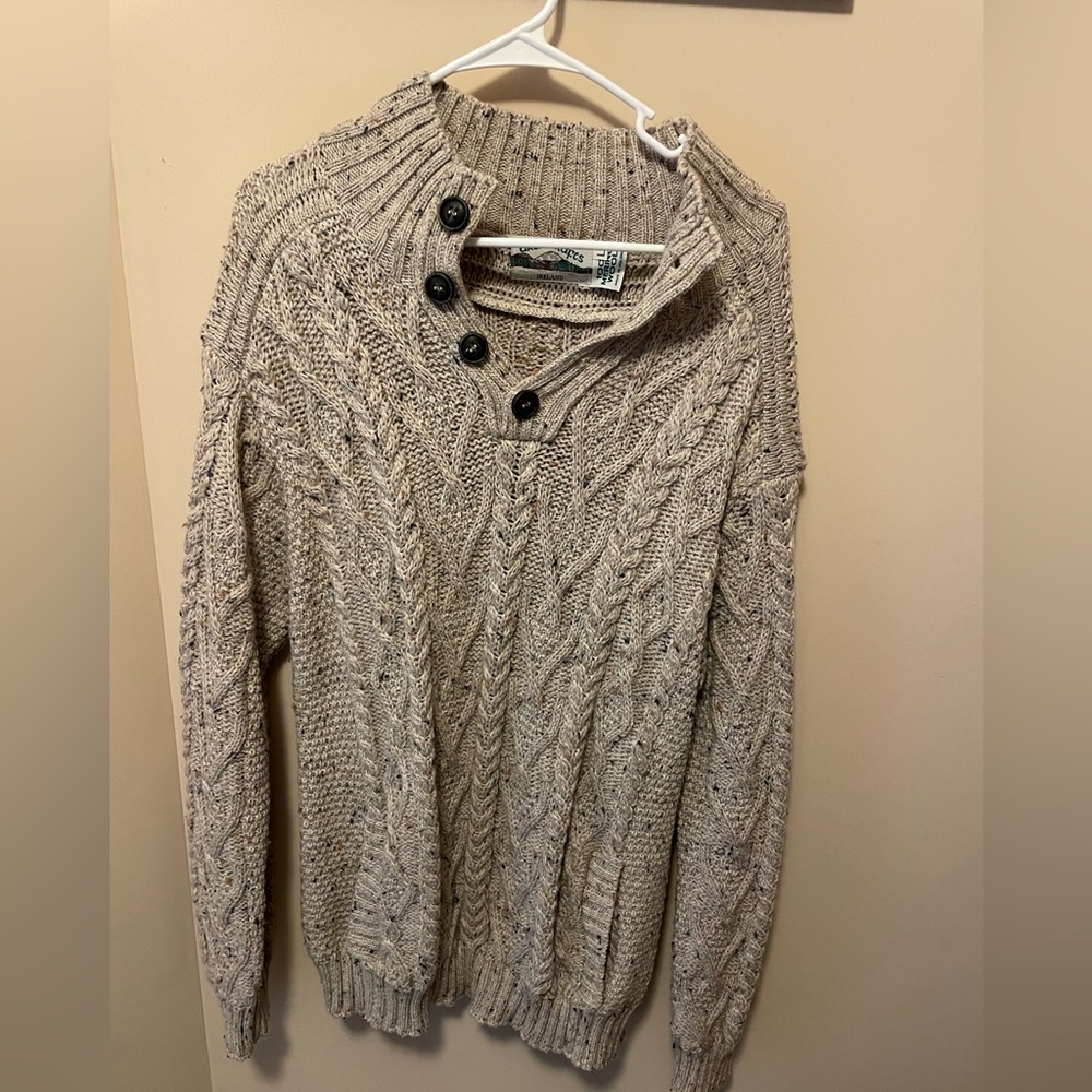 Aran Crafts - 100% Merino Wool Sweater - Made in Ireland (Men’s Large)